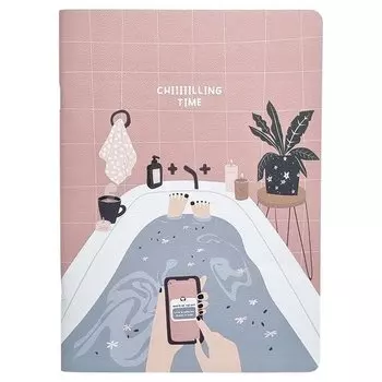 Тетрадь общая Be Smart, коллекция Blogger Ванна, 194 х 266 мм, 40 листов, в клетку, на скрепках