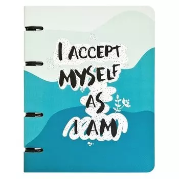 Тетрадь общая Be Smart, коллекция Quote, А5, 120 листов в клетку, аквамариновая