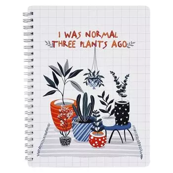 Тетрадь общая Be Smart Pots, 15,6 х 20,7 см, 80 листов, в клетку, мягкий переплет, на пружине