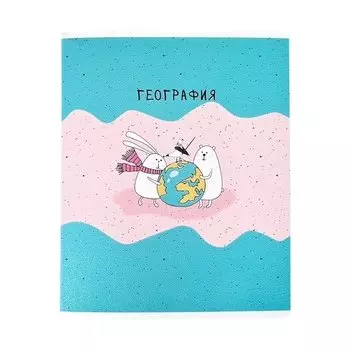 Тетрадь общая Be Smart "Bunny", география, 48 листов в клетку 16,5 х 20,3 см