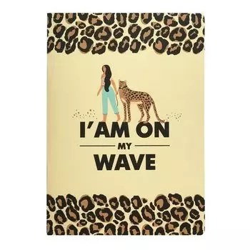 Тетрадь общая Be Smart "Leo" А5, 48 листов в клетку, бежевая