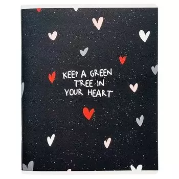 Тетрадь общая Be Smart Sentiment Сердечки, в клетку, 48 листов, 165 х 203 мм