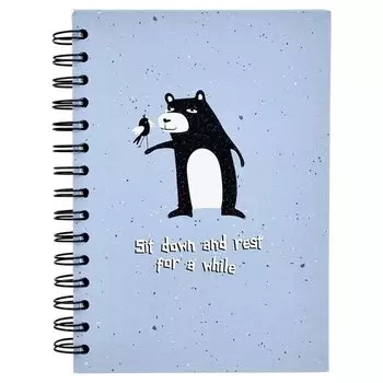 Тетрадь общая Be Smart Silly Медведь, в клетку, 120 листов, 144 х 204 мм