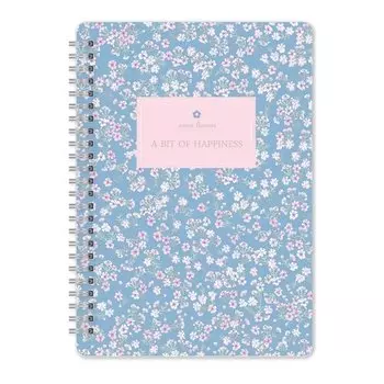 Тетрадь общая на кольцах Be Smart, коллекция Le Petit, А5, 120 листов в клетку, голубая