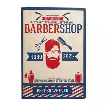 Тетрадь общая "Barbershop", 48 листов, в клетку, 15 х 21 см
