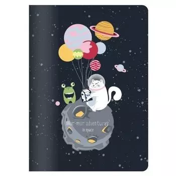 Тетрадь общая "Mur-mur", 48 листов, в клетку, 15 х 21 см