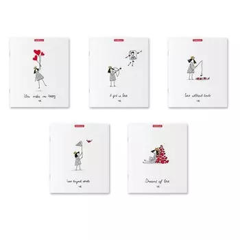 Тетрадь общая ученическая ErichKrause Dreams of Love, 48 листов в линейку