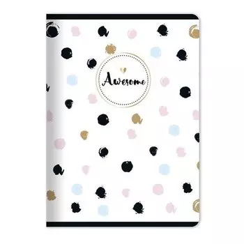 Тетрадь "Bonnie", 48 листов, в клетку, 15 х 21 см, белая