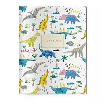 Тетрадь "Динозавры" А5, 40 листов, в клетку