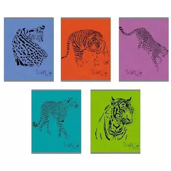 Тетрадь "Хищные силуэты" А5, 48 листов, в клетку