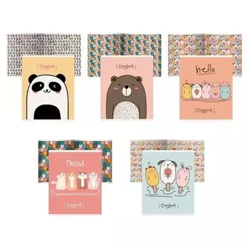 Тетрадь "Милота" А5, 48 листов, в клетку, в ассортименте