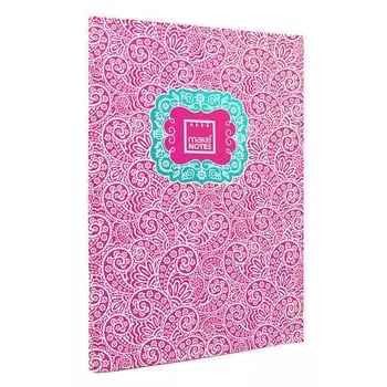 Тетрадь "Пейсли" А4, 40 страниц, розовая