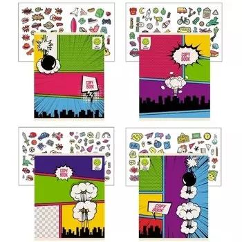 Тетрадь "Создай комикс!" А5, 48 листов, в клетку, в ассортименте