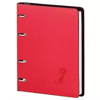 Тетрадь с кольцевым механизмом "Froggy" А5, в клетку, красная