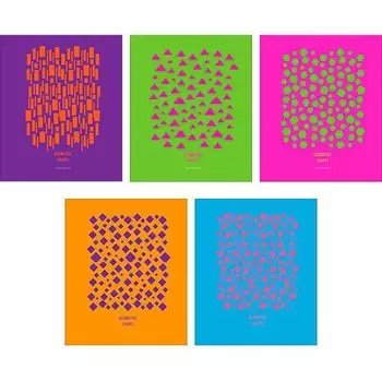 Тетрадь в клетку "Насыщенные цвета" А5