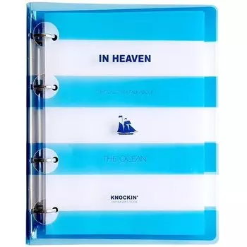 Тетрадь в клетку "Ocean" в пластиковой обложке на кольцах А5