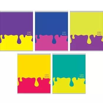 Тетрадь в клетку "Переливы красок" А5