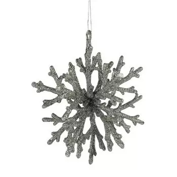 Украшение "Серая снежинка"