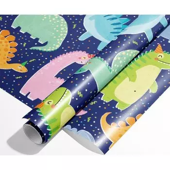 Упаковочная бумага Динозавры