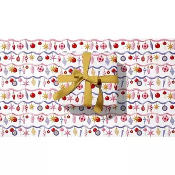 Упаковочная бумага Opaperpaper O'Елочные украшения, 100 х 70 см