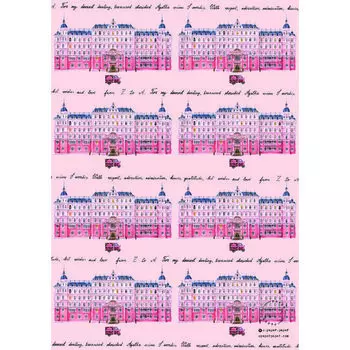 Упаковочная бумага Opaperpaper Отель Гранд Будапешт, 100 х 70 см