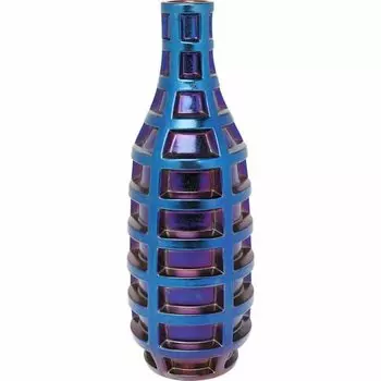 Ваза Грид, 20 х 57 х 20 см, синяя