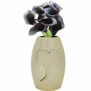 Ваза Лист Гинкго, 18 х 29 х 13 см, медная