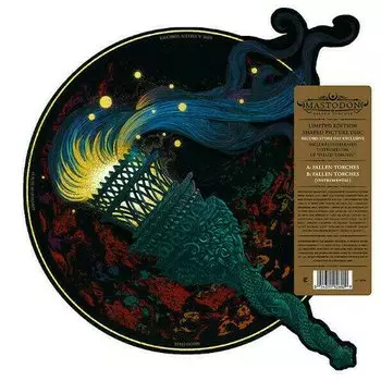 Виниловая пластинка Mastodon - Fallen Torches (12", 45 RPM, Shape, Single, Limited Edition, Picture Disc, Reissue, Stereo) EP