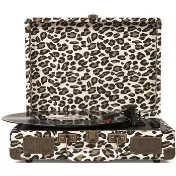 Виниловый проигрыватель Crosley CRUISER DELUXE [CR8005D-LP] Leopard c Bluetooth