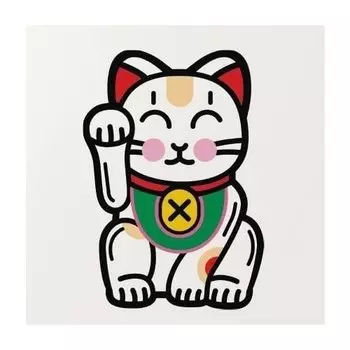 Временная татуировка "Maneki Neko"