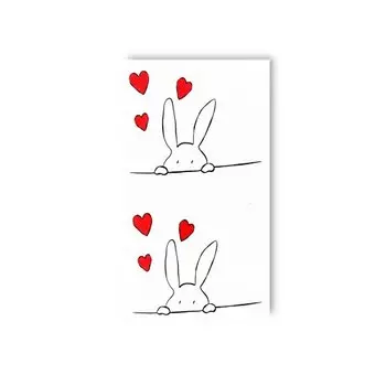 Временная татуировка Tattooshka мини "Любящий зайчик"