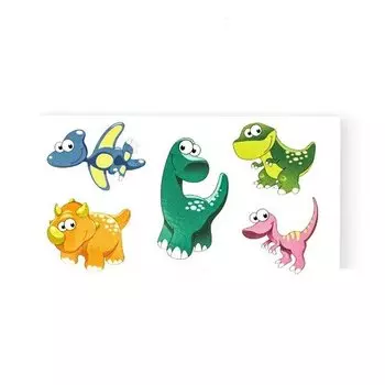 Временная татуировка Tattooshka мини "Нежные динозаврики"