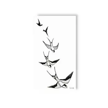 Временная татуировка Tattooshka мини "Полет ласточки"