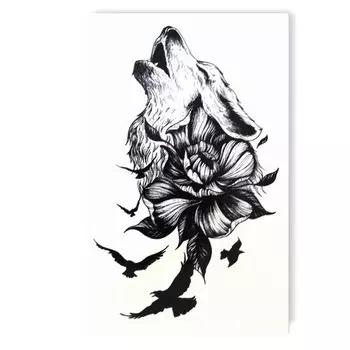 Временная татуировка Tattooshka "Волчица"