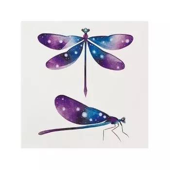 Временное тату "Dragonfly", 10 х 10 см