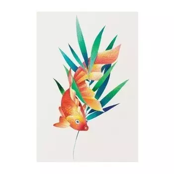 Временное тату "Gold fish"