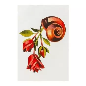 Временное тату "Tulip snail"