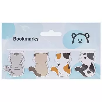 Закладки магнитные для книг Meshu Kittens, 14 х 8 см, 4 шт