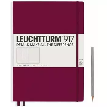 Записная книжка А4, в точку, ягодный