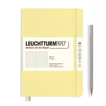 Записная книжка Leuchtturm, A5, в точку, 123 страницы, ванильная