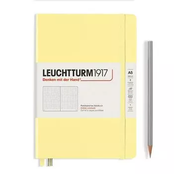 Записная книжка Leuchtturm, A5, в точку, 251 страницы, ванильная