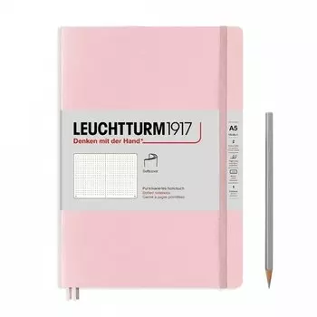 Записная книжка Leuchtturm А5, в точку, розовая, 123 страниц, мягкая обложка