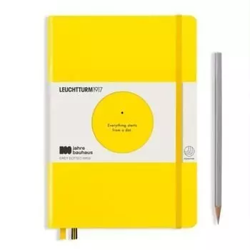 Записная книжка Leuchtturm Bauhaus Edition, в точку, А5, лимонная