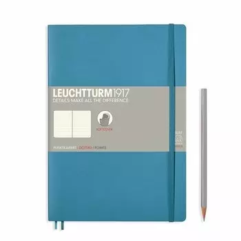 Записная книжка Leuchtturm Composition В5, в точку, тихоокеанский зеленый, 123 страниц, мягкая обложка