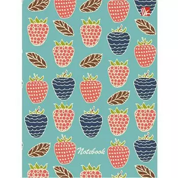 Записная книжка "Малиновый орнамент", А6, 48 листов, в линейку