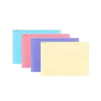 Zip-пакет пластиковый ErichKrause Fizzy Pastel, B5, в ассортименте