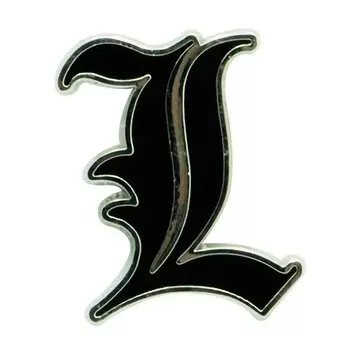 Значок Death Note Pin L ABYPIN033