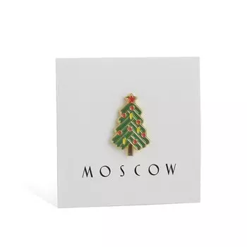 Значок металлический Heart Of Moscow Елка