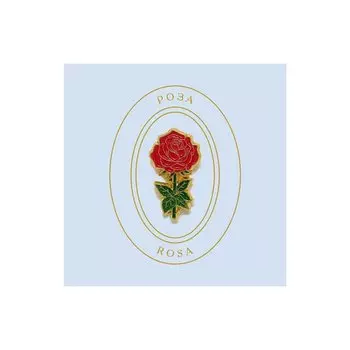 Значок металлический Heart Of Moscow Роза красная