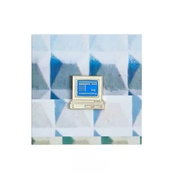 Значок металлический "90 Компьютер"